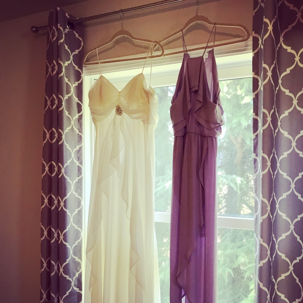 Lilac Bridesmaids dress (right side)
